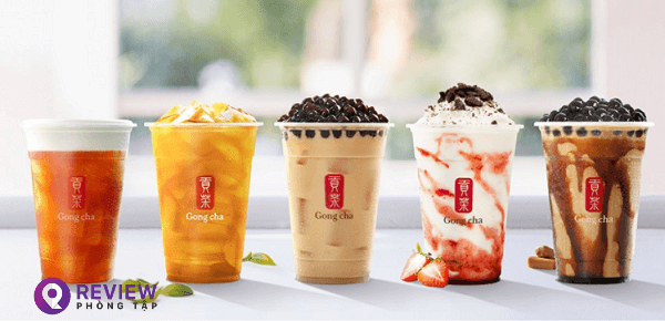 Menu Gong Cha rất đa dạng